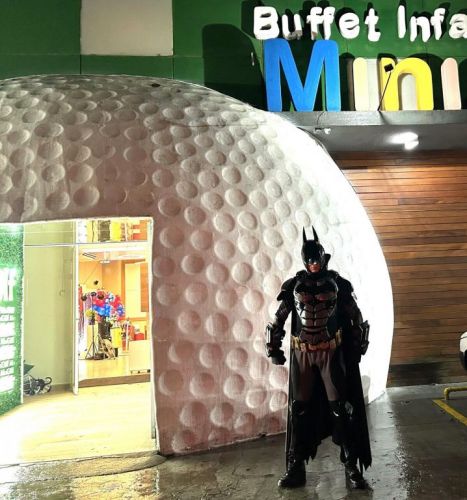 Batman personagem vivo cosplay festa infantil 787584