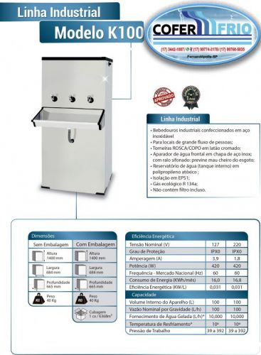 Bebedouro Industrial 100 Litros 777730