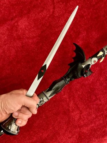 Bengalas espadas Adagas Exus Iansã São Jorge Escudo Espada de São Jorge Exu Caveira Exu Tranca Rua Tridente Garfo Medieval Umbanda Quimbanda 752614