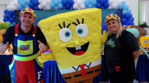 Bob Esponja Cover Personagens Vivos Animação Festas Infantil 323330