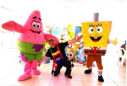 Bob Esponja personagens vivos cosplay Festa infantil 786986