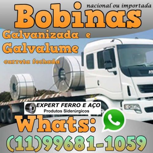 Bobinas de Chapa Galvanizada Galvalume Zincada Aço Carbono Expert Ferro e Aço Distribuidor  fabricar telhas metalicas dry wall slitter steel frame 499090