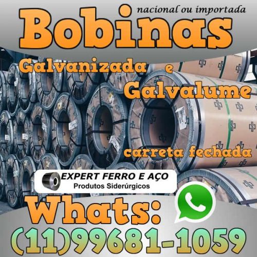 Bobinas de Chapa Galvanizada Galvalume Zincada Aço Carbono Expert Ferro e Aço Distribuidor  fabricar telhas metalicas dry wall slitter steel frame 499091