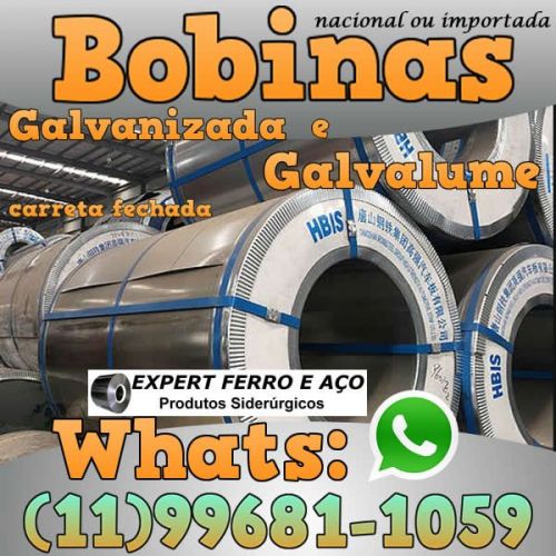 Bobinas de Chapa Galvanizada Galvalume Zincada Aço Carbono Expert Ferro e Aço Distribuidor  fabricar telhas metalicas dry wall slitter steel frame 499098