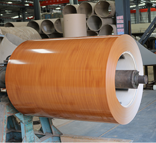 Bobina de aço com tonalidade madeira wood finish  778624