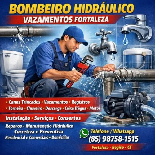 Bombeiro  Hidraulico  Vazamentos  Fortaleza  24 Horas  85 98758-1515 782787