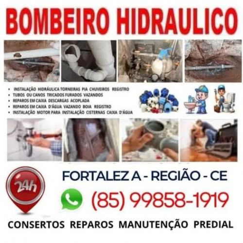 Bombeiro  Hidraulico  Vazamentos  Fortaleza  85 99858-1919 777183