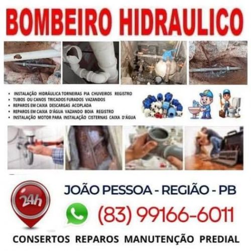 Bombeiro  Hidraulico  Vazamentos  João  Pessoa  83 99166-6011 759798