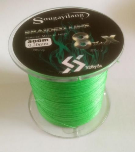 Linha de Pesca Multi-Filamento X9 Sougayilang 300 metros 0,20mm 28Lbs 9 Fios 12Kg cor Verde 579684