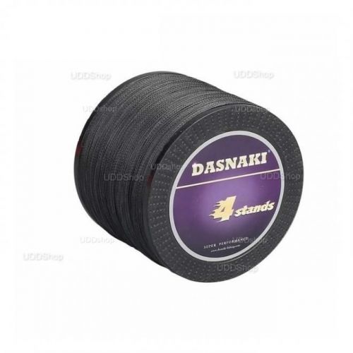 Linha de Pesca Multi-Filamento 4 Fios Dasnaki 300 metros 1mm 300Lbs 136kg cor Preta 579668