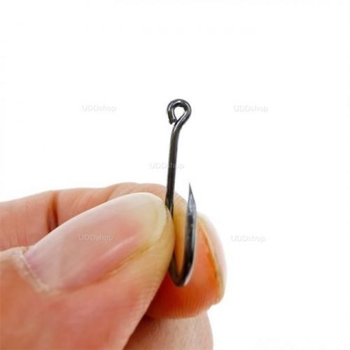 Kit 300 unidades Anzol para Pesca Tamanho 20mm x 12mm cor Grafite #12 616258