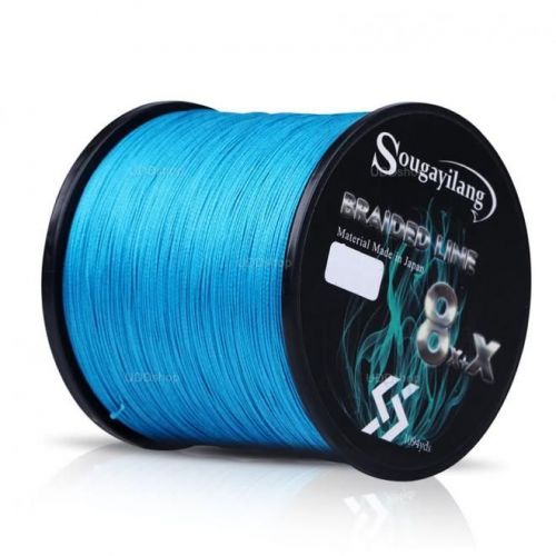 Linha de Pesca Multi-Filamento X9 Sougayilang 500 metros 0,45mm 100Lbs 9 Fios 45Kg cor Azul 629280