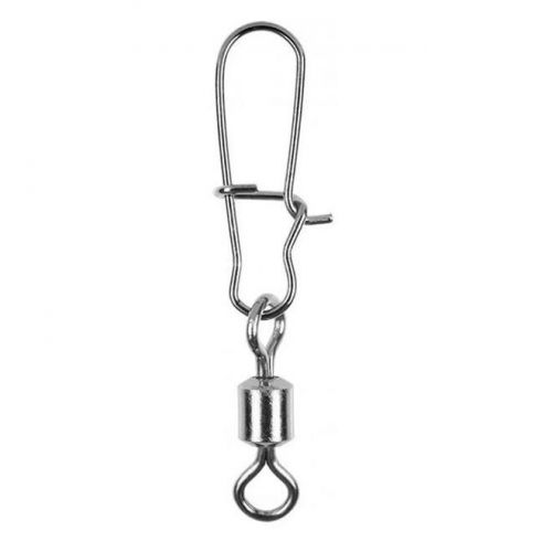 Pesca Kit 100 peças Conector Girador Engate Rápido Snap Swivel Destorcedor Aço 33mm 50Lbs 20Kg #3 671921