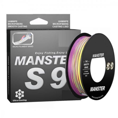 Linha de Pesca Multi-Filamento S9 Fios TopLine 500 metros 0,28mm 40Lbs 18Kg Multi-Cor 690990