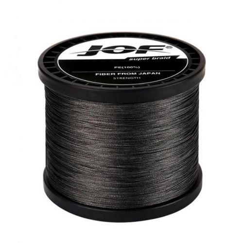 Linha de Pesca Multi-Filamento X4 Jof 1000 metros 0,50mm 80Lbs 4 Fios 36Kg Preta 690960