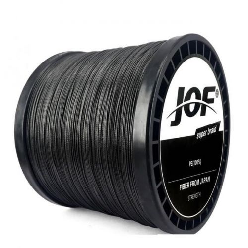 Linha de Pesca Multi-Filamento X4 Jof 1000 metros 0,50mm 80Lbs 4 Fios 36Kg Preta 690961