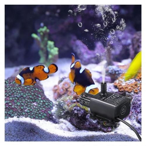 Micro Bomba DÁgua Submersível Motor Brushless Aquários, Viveiros de Peixes, e mais. Vasão 150L/H Tensão DC 5V Usb HMax 100cm 1.2W 707677