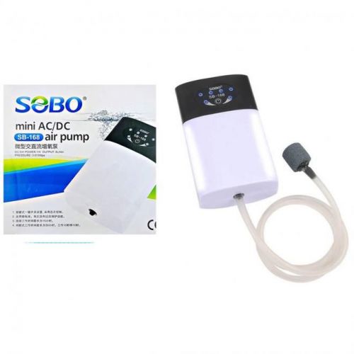 Oxigenador Bomba de AR Oxigênio Portátil Usb Recarregável Sobo SB168. Backup Aquário, Manter Iscas Viva. Peixe ou Camarão. 707679