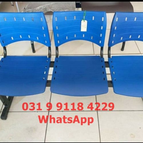 Cadeira Longarina 3 Lugares para Espera e Recepção - Frete Grátis para Bh Mg - Novas 756157