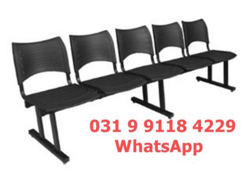 Cadeira Longarina 5 Lugares para Recepção - Frete Gratuito para Belo Horizonte Mg - Novas 756530