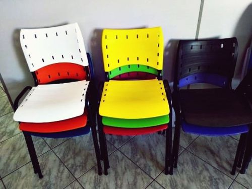 Cadeiras Coloridas Iso Polipropileno Frete Gratis para Bh Mg Novas 755944