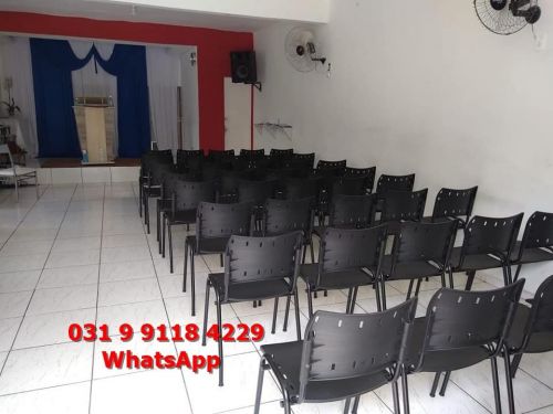 Cadeiras para Igreja e Loja Polipropileno - Frete Gratis Bh Minas Gerais Produto Novo 757987
