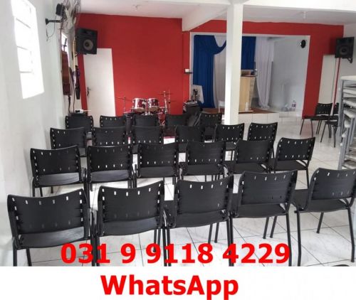 Cadeiras para Igreja e Loja Polipropileno - Frete Gratis Bh Minas Gerais Produto Novo 757990