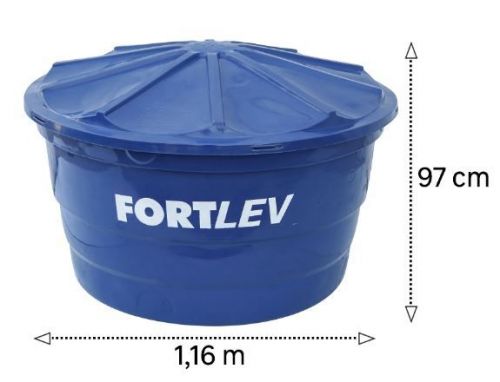 Caixa de agua 1000 litros usada com tampa Fortlev 631729