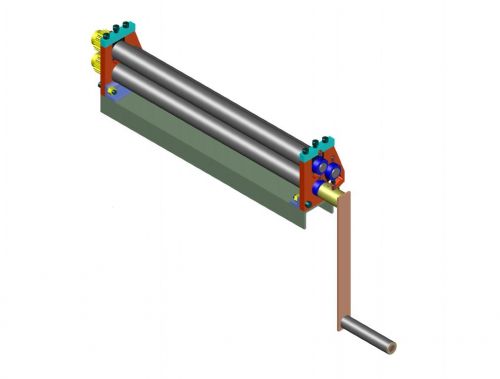 Calandra manual inicial para chapas - projeto 768820