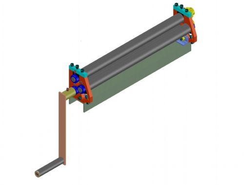 Calandra manual inicial para chapas - projeto 768821