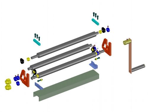 Calandra manual inicial para chapas - projeto 768825