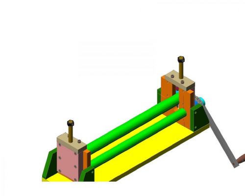 Calandra manual piramidal para chapas - Projeto 768914