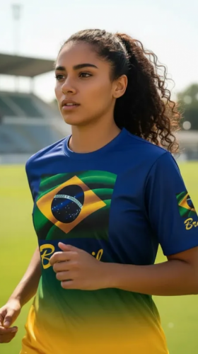 Camisa do Brasil em Poliéster Premium 782796