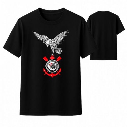 Camiseta Águia Corinthians Fiel Torcedor 100% algodão 754994