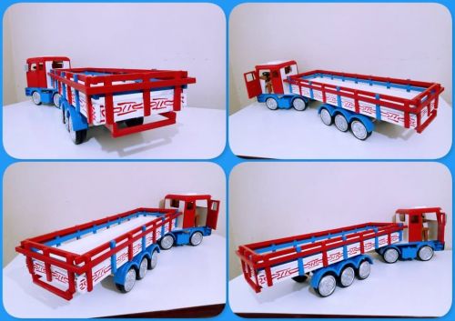 Carreta Trucada Grande De Brinquedo Em Madeira R$260  · Em estoque 743422