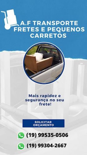 Carreto Pequeno Chácara da barra em Campinas  Fretes Rápidos 667863