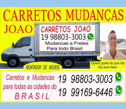 Carretos de Ribeirao Preto Brotas Bauru para Campinas Paulinia Sumare  623779