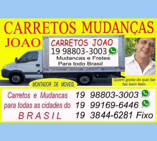 Carretos  de  São José do Rio Preto  Campinas  para  Guarujá  Santos  Bertioga  Ubatuba. 489102