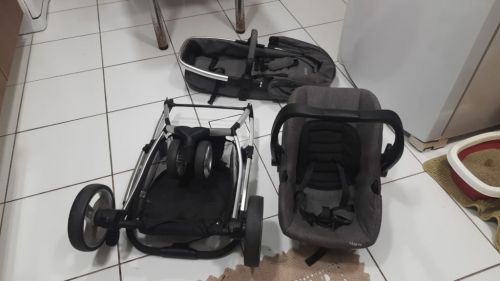 Carrinho de bebê Infanti Travel System Sky Trio Classic na cor cinza 778815 Carrinho de bebê Infanti Travel System Sky Trio Classic na cor cinza 778815