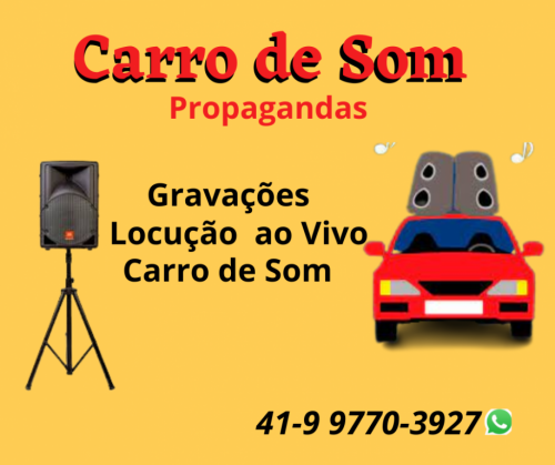 Carro de som e gravação em Campina Grande do Sul 708071