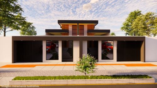 Casa Geminada um pavimento  3 quartos com suite e closet no bairro Xangrilá 773357