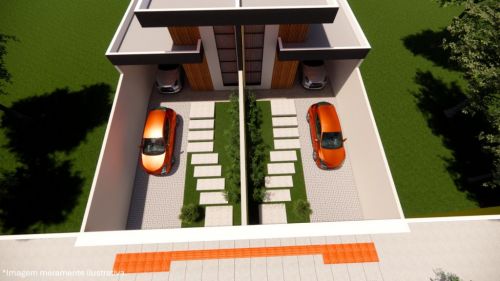 Casa Geminada um pavimento  3 quartos com suite e closet no bairro Xangrilá 773358