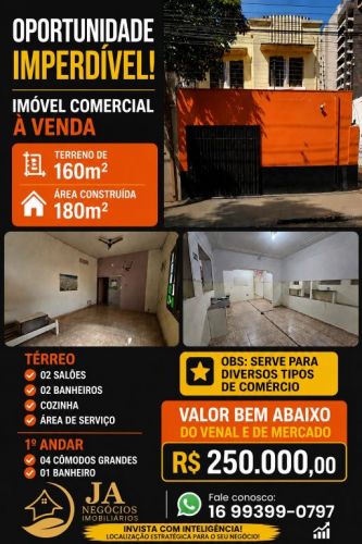 Casa no centro de Ribeirao Preto na rua Alvares Cabral 783843