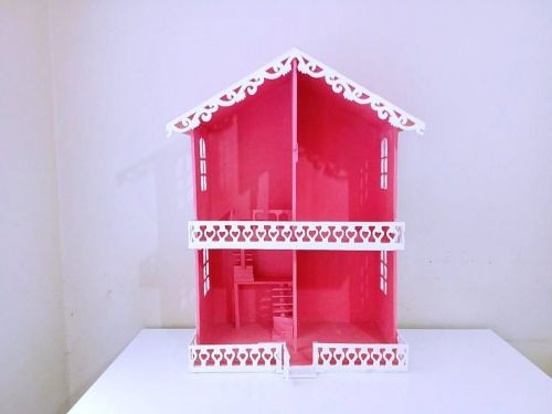 Casinha De Bonecas Em Madeira Toda Mobiliada 743339