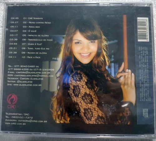 Cd e Playback Crê Somente Com Gladslayne 784005