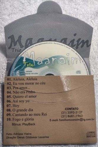 Cd e Playback Cristão Por Amor Com Trio Maanaim 783869