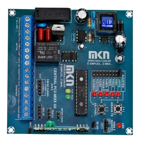 Central eletrônica Nova para portão automático modelo Mkn 635610