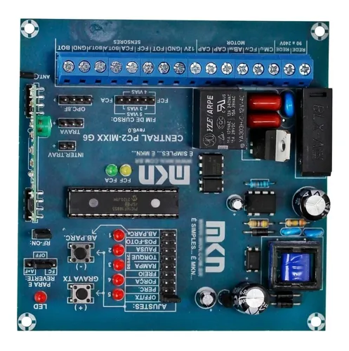 Central eletrônica Nova para portão automático modelo Mkn 635612