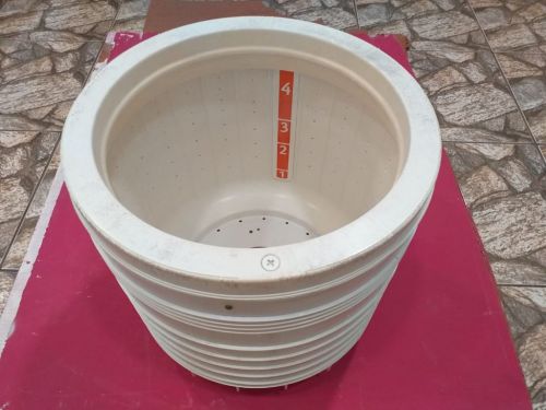 Cesto plástico com anel de balanceamento da lavadora consul facilite 10kg 706272