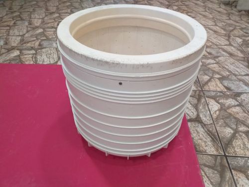 Cesto plástico com anel de balanceamento da lavadora consul facilite 10kg 706274